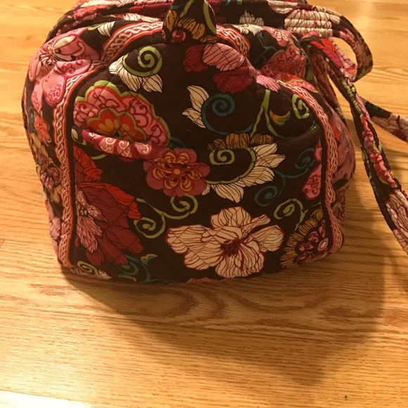 Vera Bradley Floral Bag - Pink and Brown - Picture 2 of 4